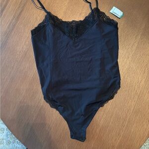 Simons Black Lace Bodysuit